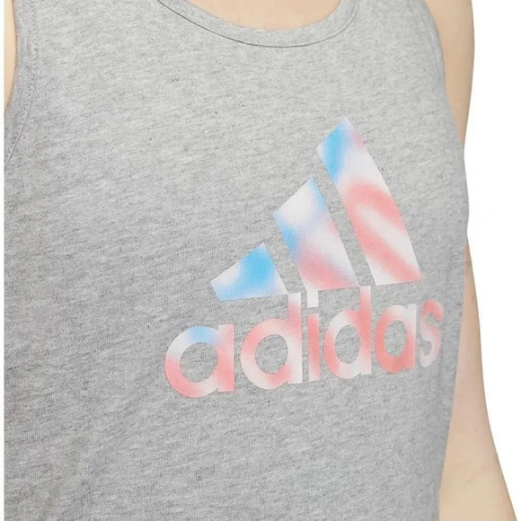 Women's Adidas Americana Graphic Tank, Size: XL, Large, Med Grey NWT - Picture 3 of 4